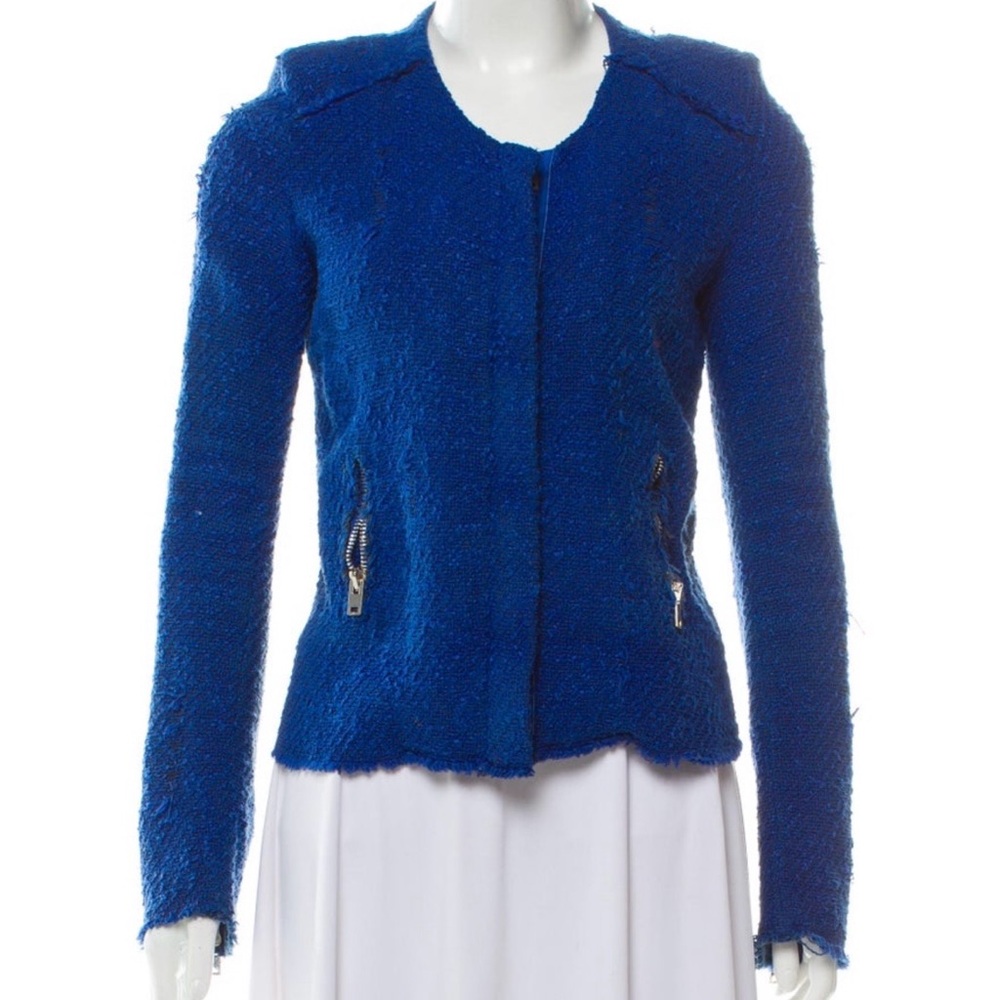 Iro Bouclé Cobalt Jacket